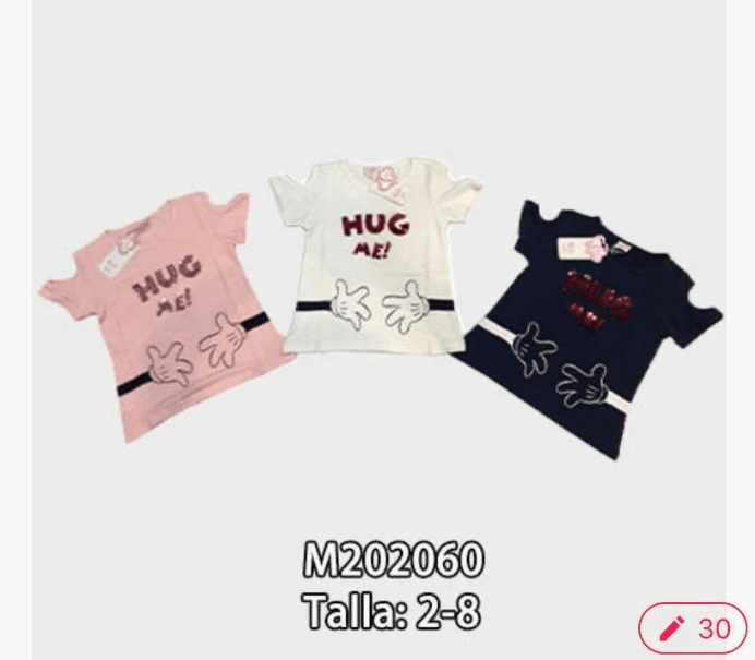 Polera manga corta