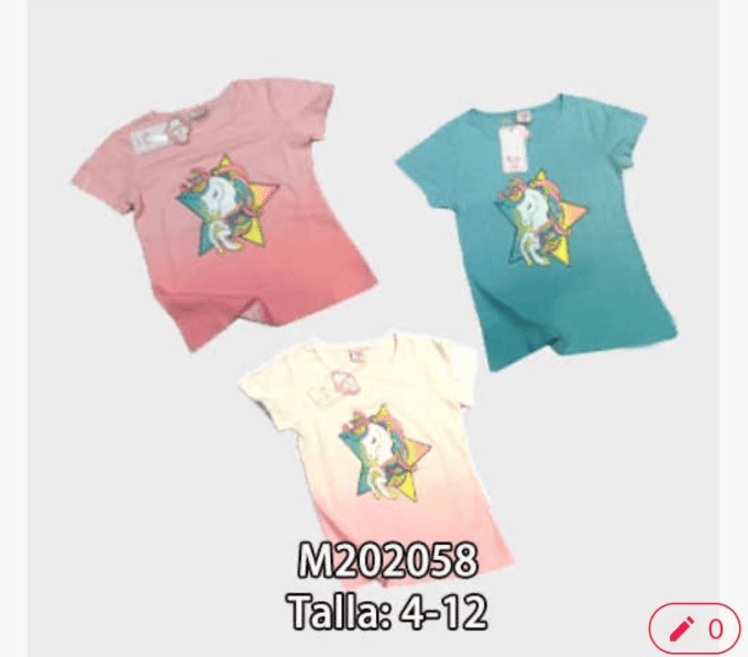  Polera manga corta