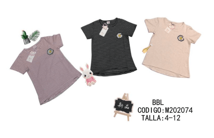 Polera manga corta