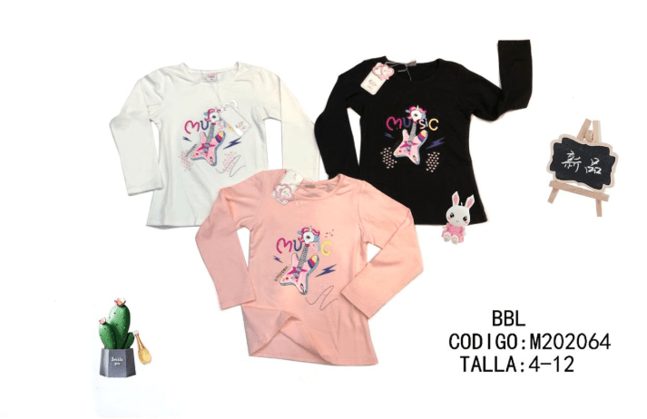  Polera manga larga
