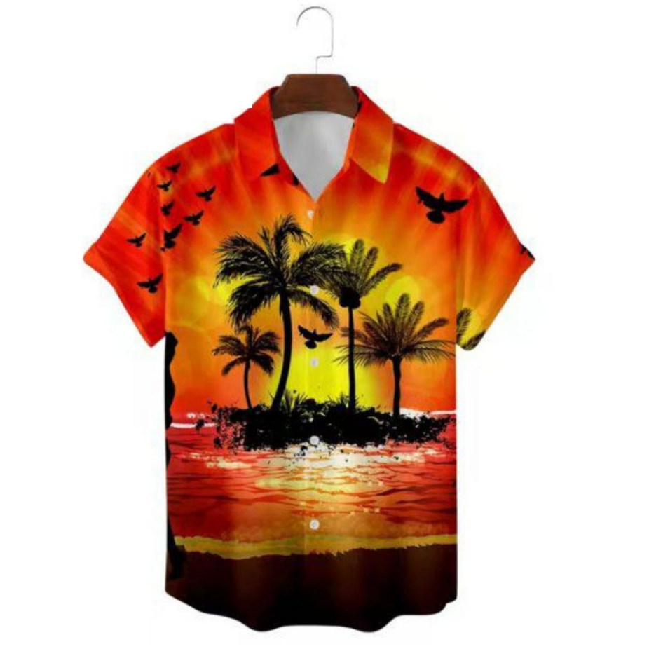 Camisa Isla Ocaso Cuello Alto