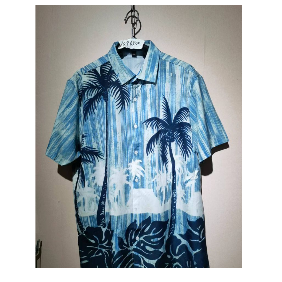 Camisa Palmera Azul